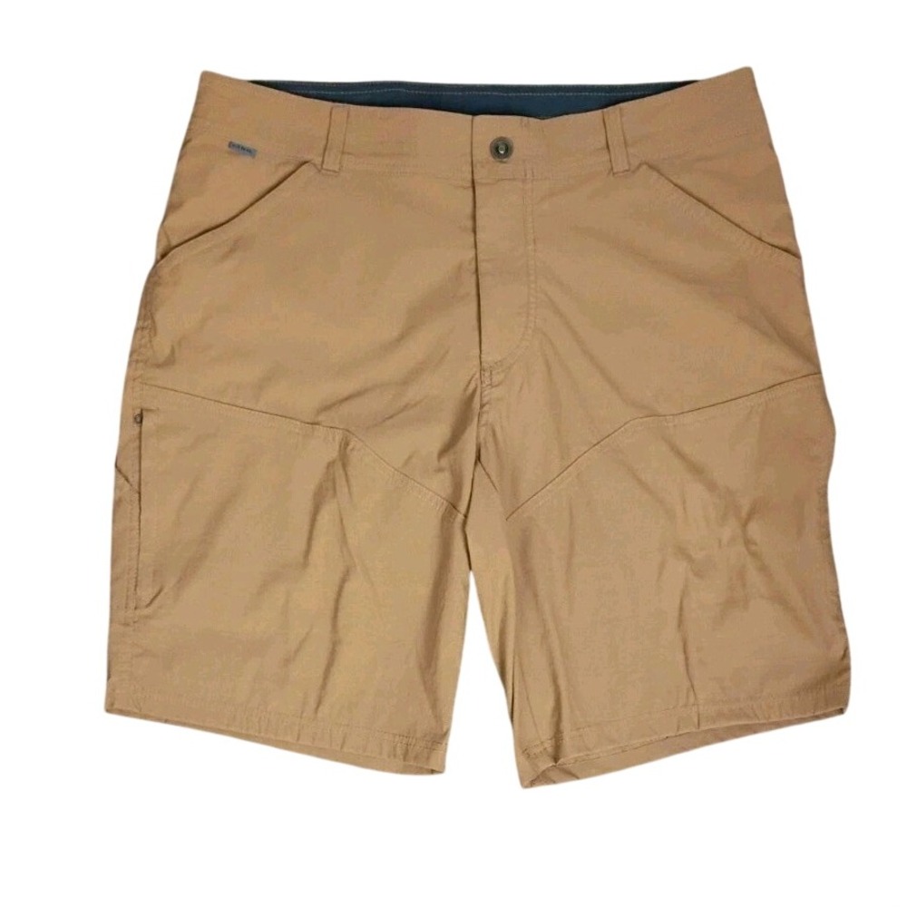 Kuhl Men's‎ Cargo Shorts Brown Hiking Utility Zip Pockets Outdoor Size 36
